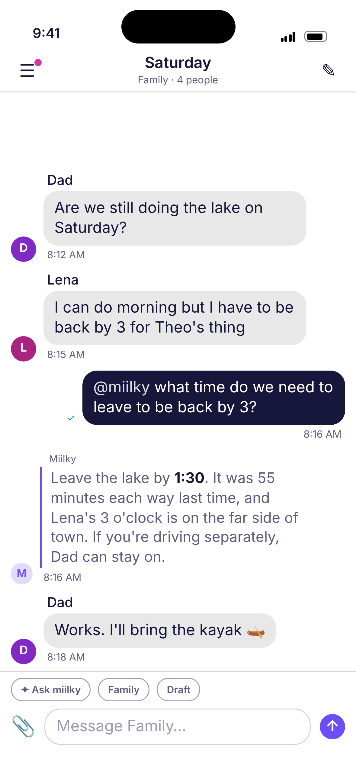 The answer lands where the question was asked.