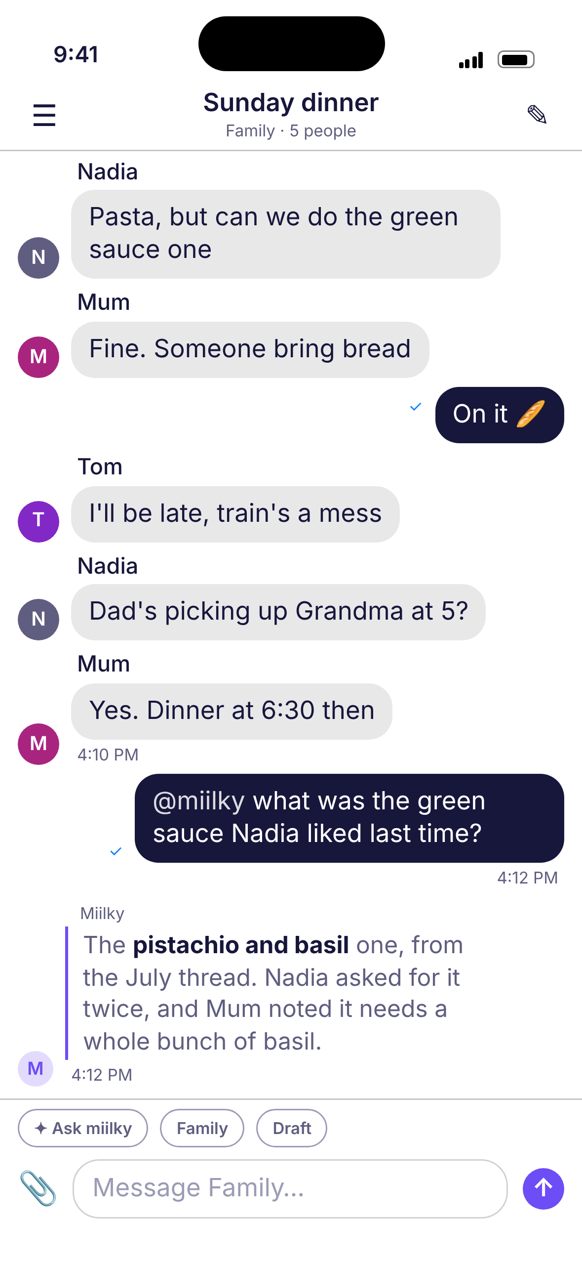 Forty messages. One reply. The one that was asked for.