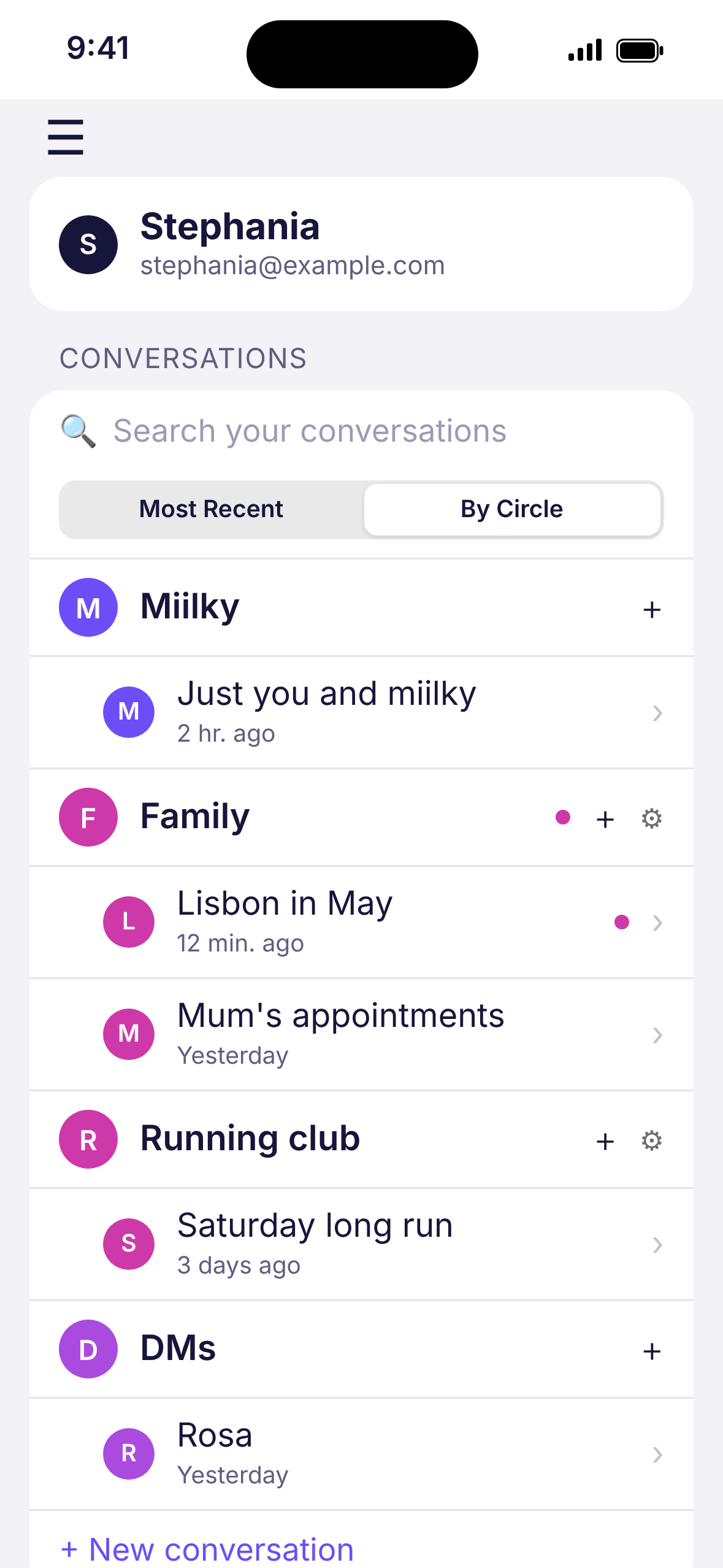 One circle. Two conversations that never run together.